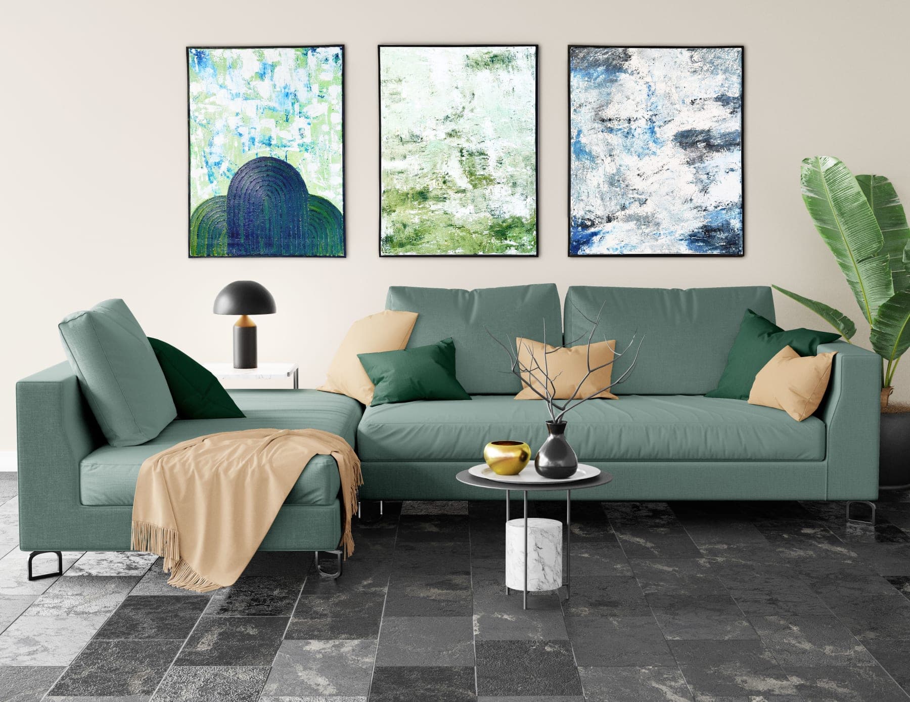 Installed painting view 1